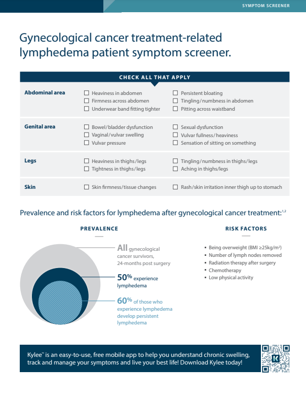 Gynecological Cancer Lymphedema Symptom Screener